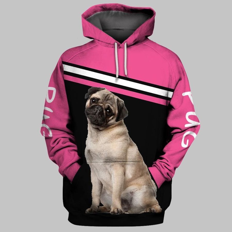 Pug Alone Together 3D Hoodie For Men For Women All Over Printed Hoodie