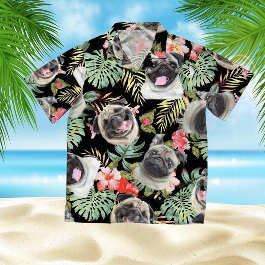 Pug Hawaiian Shirt Pre11166, Hawaiian shirt, beach shorts, One-Piece Swimsuit, Polo shirt, Personalized shirt, funny shirts, gift shirts, Graphic Tee