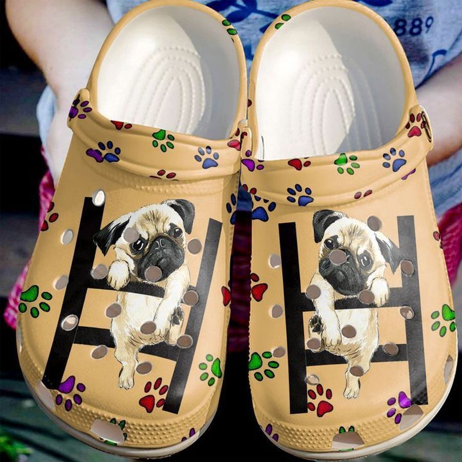 Pug Mom Sku 1947 Crocs Clog Shoes