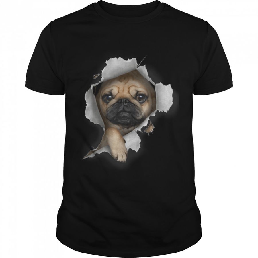Pug Tshirt, Pug T Shirt, Cute Pug Puppy Shirt, Pug T-Shirt B094GQS7DB