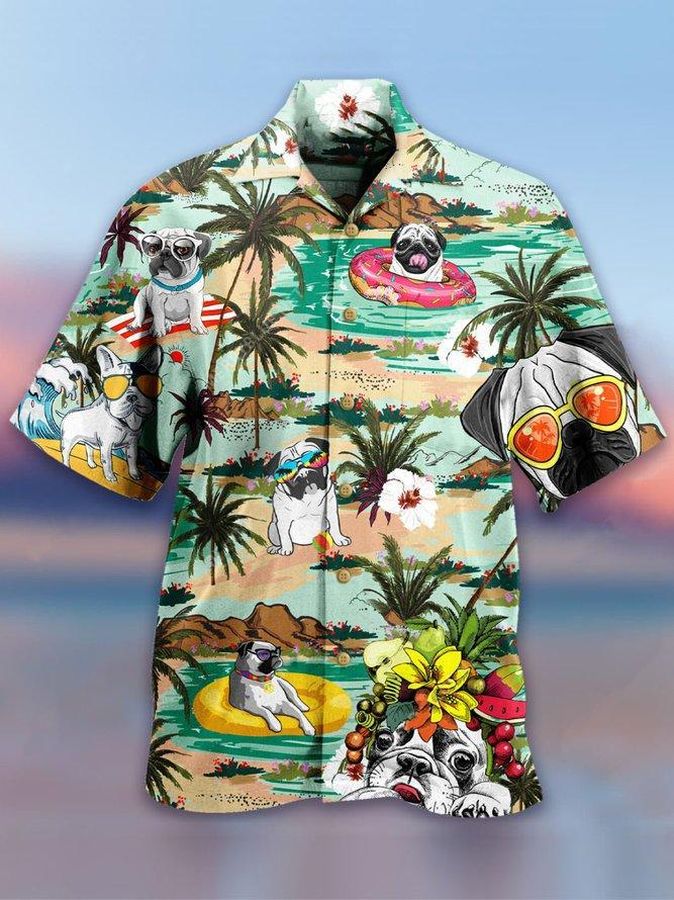 Pugs Hawaiian Shirt Pre12471, Hawaiian shirt, beach shorts, One-Piece Swimsuit, Polo shirt, Personalized shirt, funny shirts, gift shirts