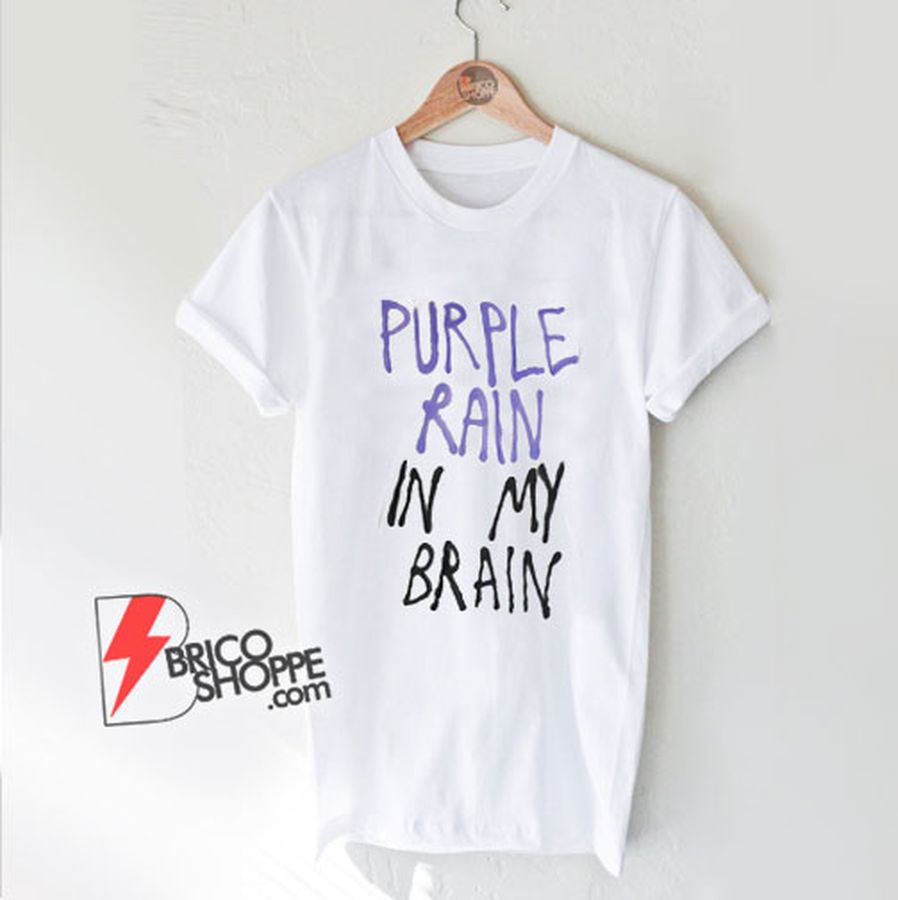 PURPLE RAIN In MY BRAIN T-Shirt – Lady Gaga Shirt – Funny Shirt