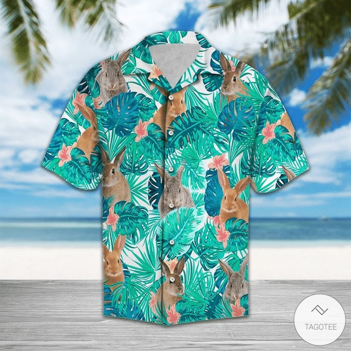 Rabbit Tropical Hawaiian Shirt