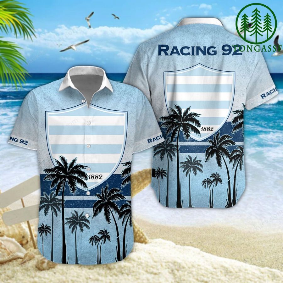 Racing 92 New Design Palm Hawaiian Shirt