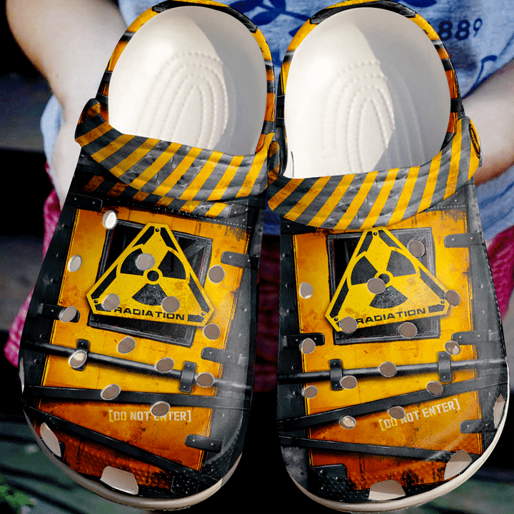 Rad Tech Do Not Enter Sku 2028 Crocs Clog Shoes