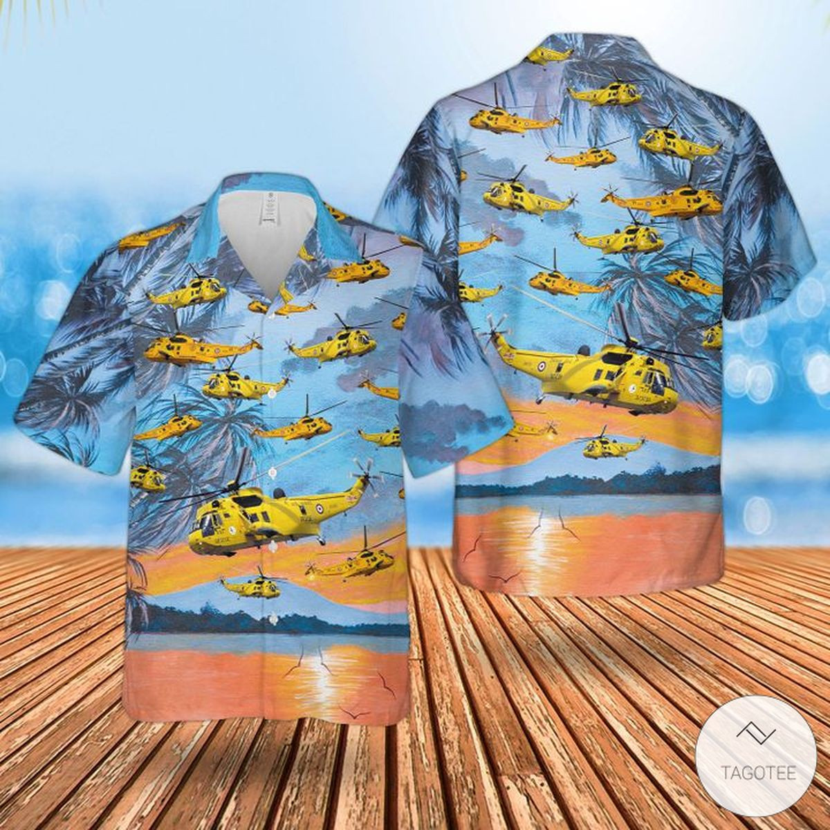 Raf Westland Sea King Har3 Hawaiian Shirts