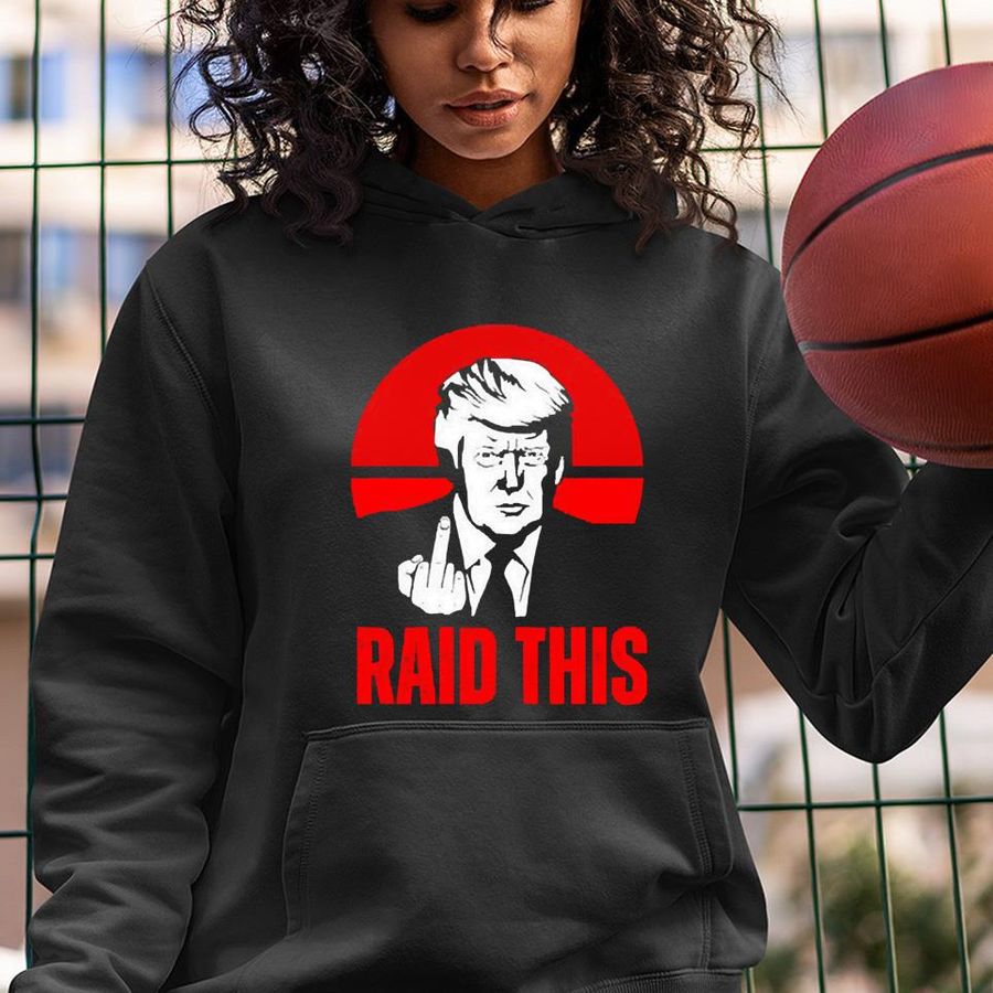 Raid this Trump flipping the bird pro trump 2024 shirt