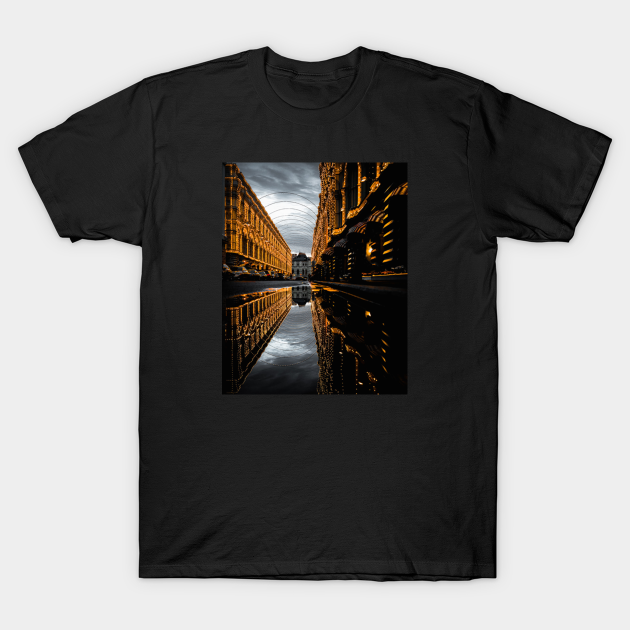 Rainy Urban Street T-shirt, Hoodie, SweatShirt, Long Sleeve