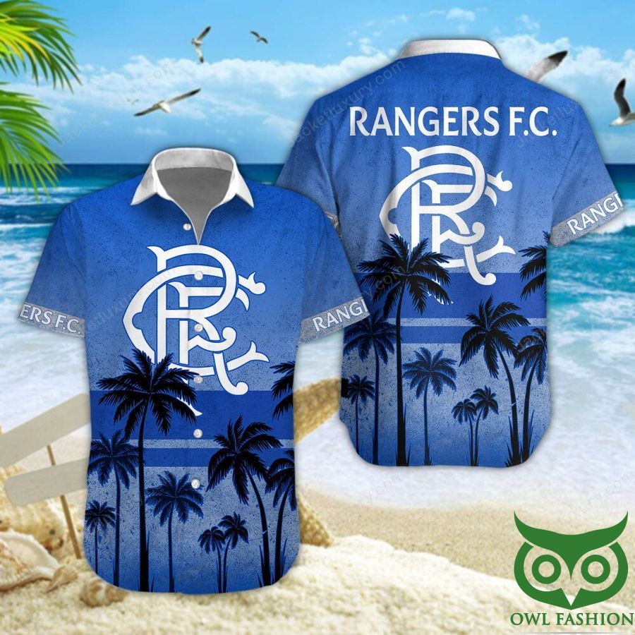 Rangers F.C. Coconut Blue Hawaiian Shirt
