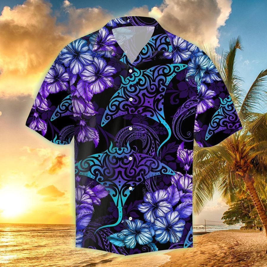 Rays Hibiscus Tropical Hawaiian Shirt Pre12407, Hawaiian shirt, beach shorts, One-Piece Swimsuit, Polo shirt, Personalized shirt, funny shirts