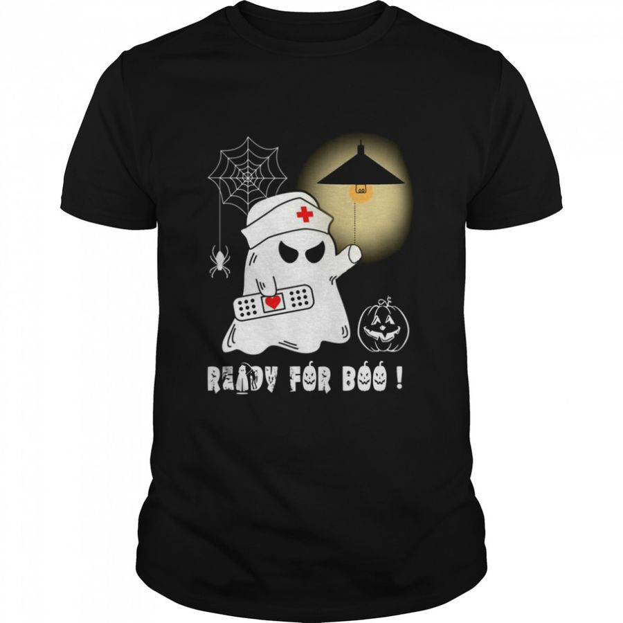 Ready For Boo Ghost Nurse Turn Off Light On Halloween Shirt, Tshirt, Hoodie, Sweatshirt, Long Sleeve, Youth, funny shirts, gift shirts, Graphic Tee