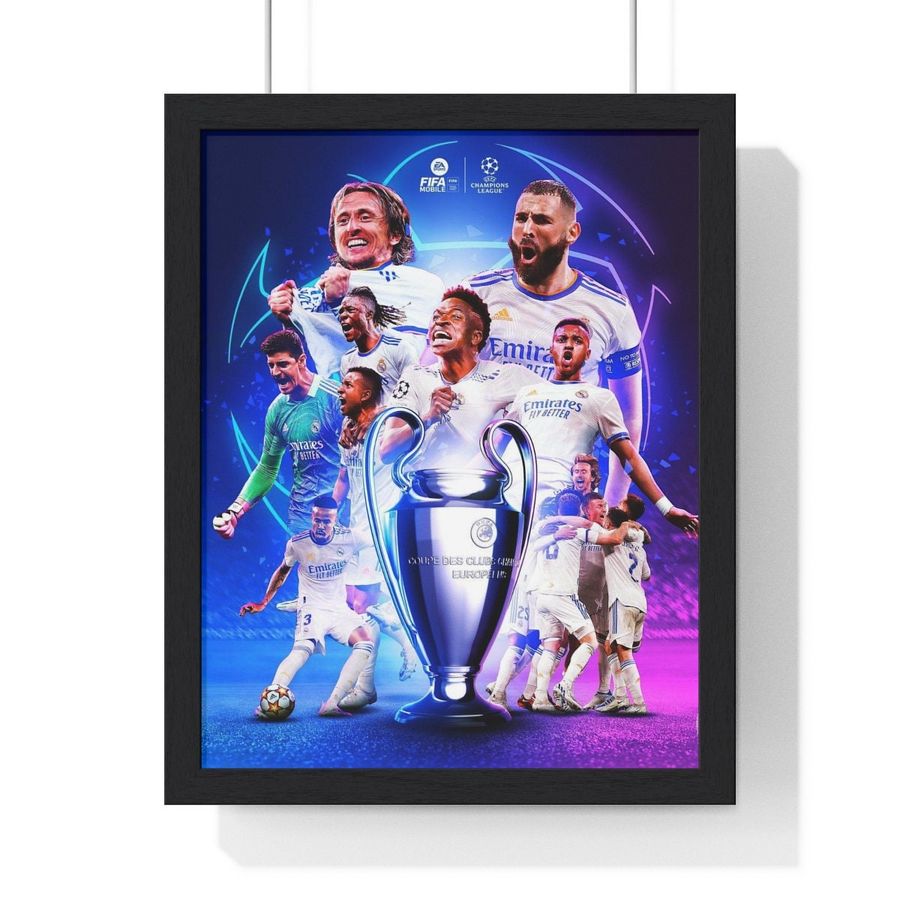 Real Madrid Winners Champions League 2021 2022 Poster