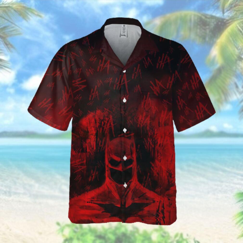 Red Batman Painting Hahaha Hawaiian Hawaiian Shirt