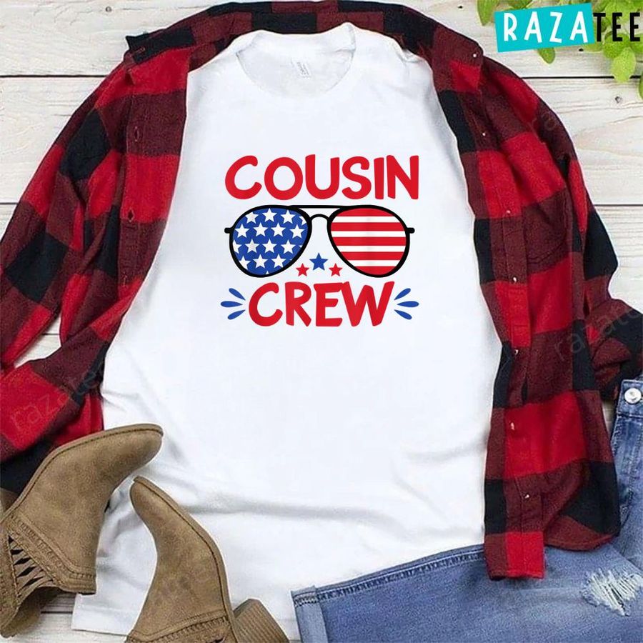 Red White & Blue Cousin Crew Shirt 2022 , Cousin Crew 4th Of July T-Shirt