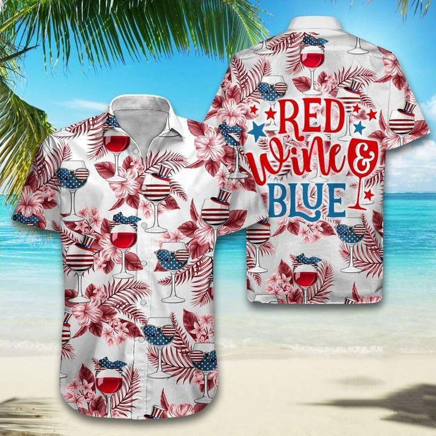 Red Wine Blue Hawaiian Shirt Pre11096, Hawaiian shirt, beach shorts, One-Piece Swimsuit, Polo shirt, Personalized shirt, funny shirts, gift shirts