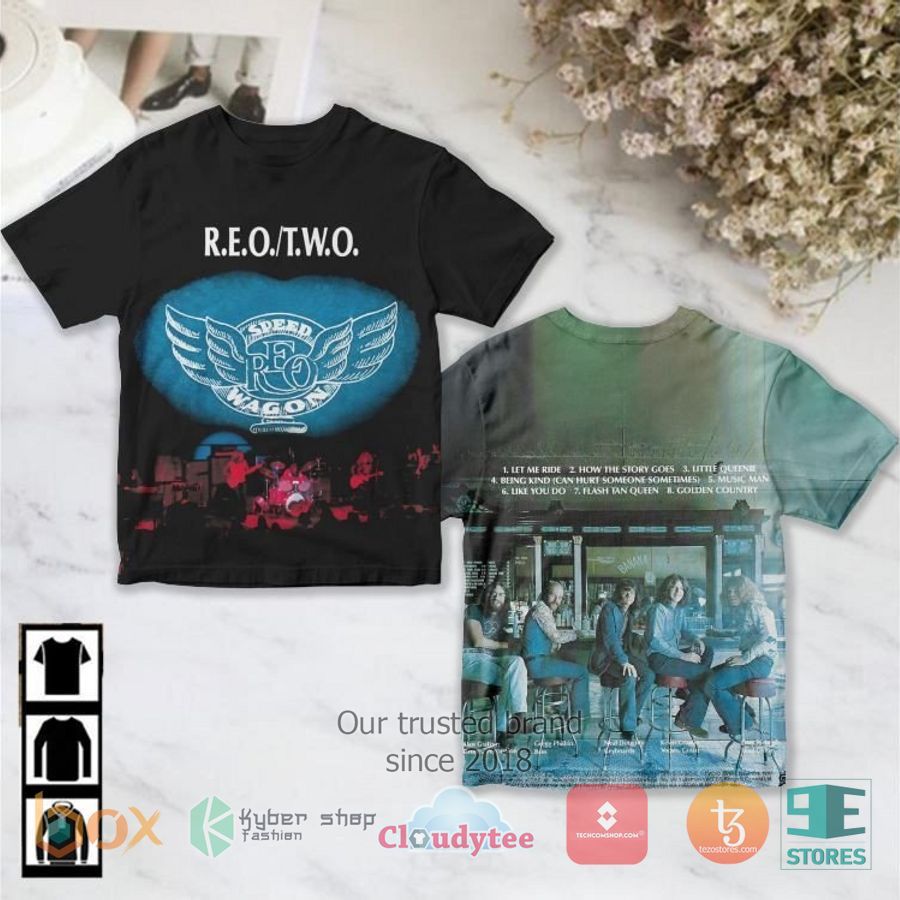 Reo Speedwagon TWO Album 3D T-Shirt – LIMITED EDITION