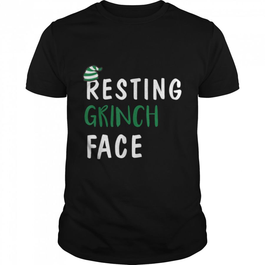 Resting Grínch Face – Funny Christmas T-Shirt B0822X9G24