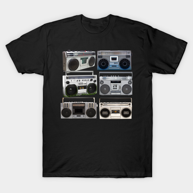 Retro 80s Boom Box Ghetto Blaster Radio Stack T-shirt, Hoodie, SweatShirt, Long Sleeve