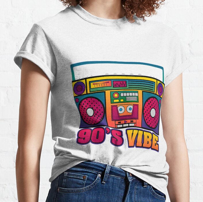 Retro Aesthetic Costume Party Outfit - 90s Vibe Classic T-Shirt