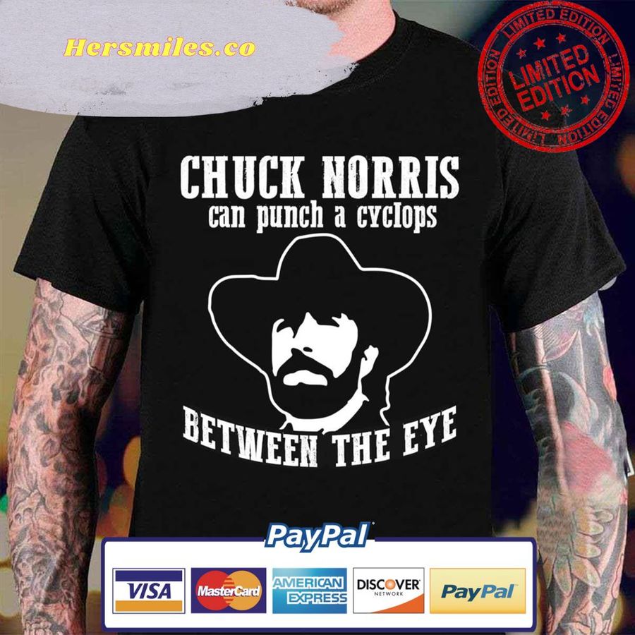 Retro Chuck Norris Can Punch A Cyclops Between The Eye Unisex T-Shirt