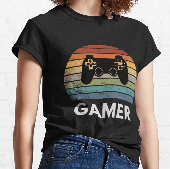 Retro Gamer Video Games Player Classic T-Shirt