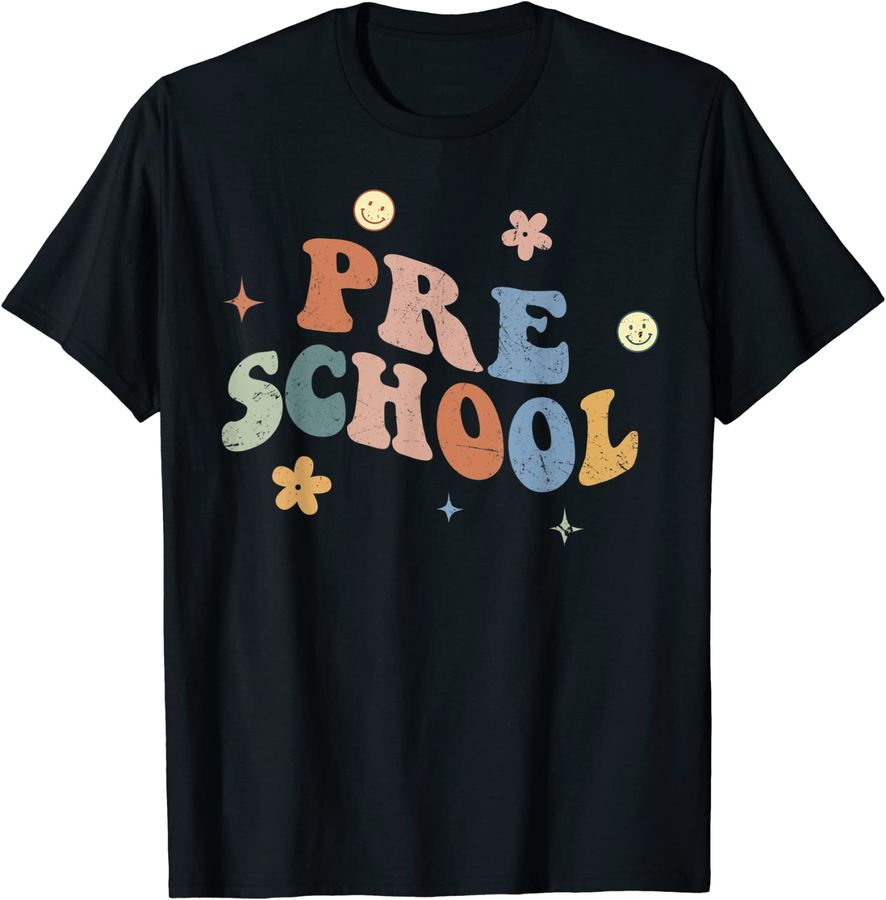 Retro Preschool Teacher Funny Back To School Gift_1