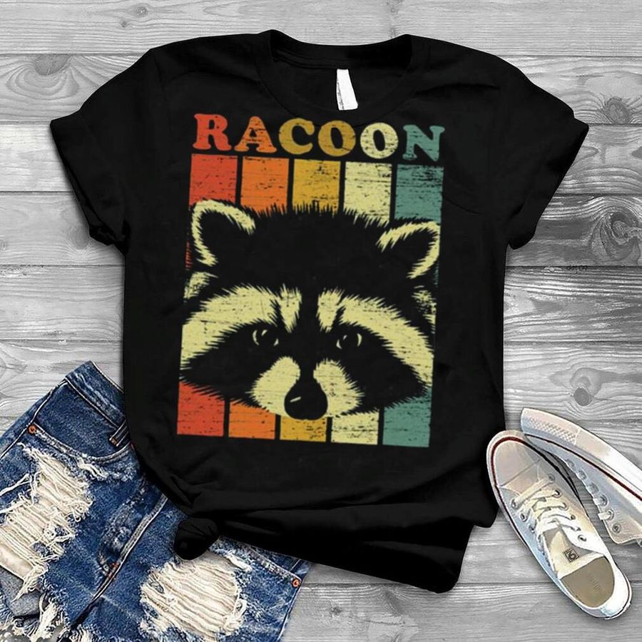 Retro Raccoon Cute Design shirt