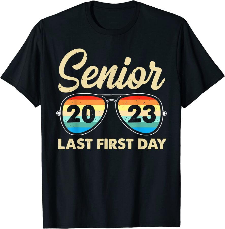 Retro Sunglasses Senior 2023 Last First Day