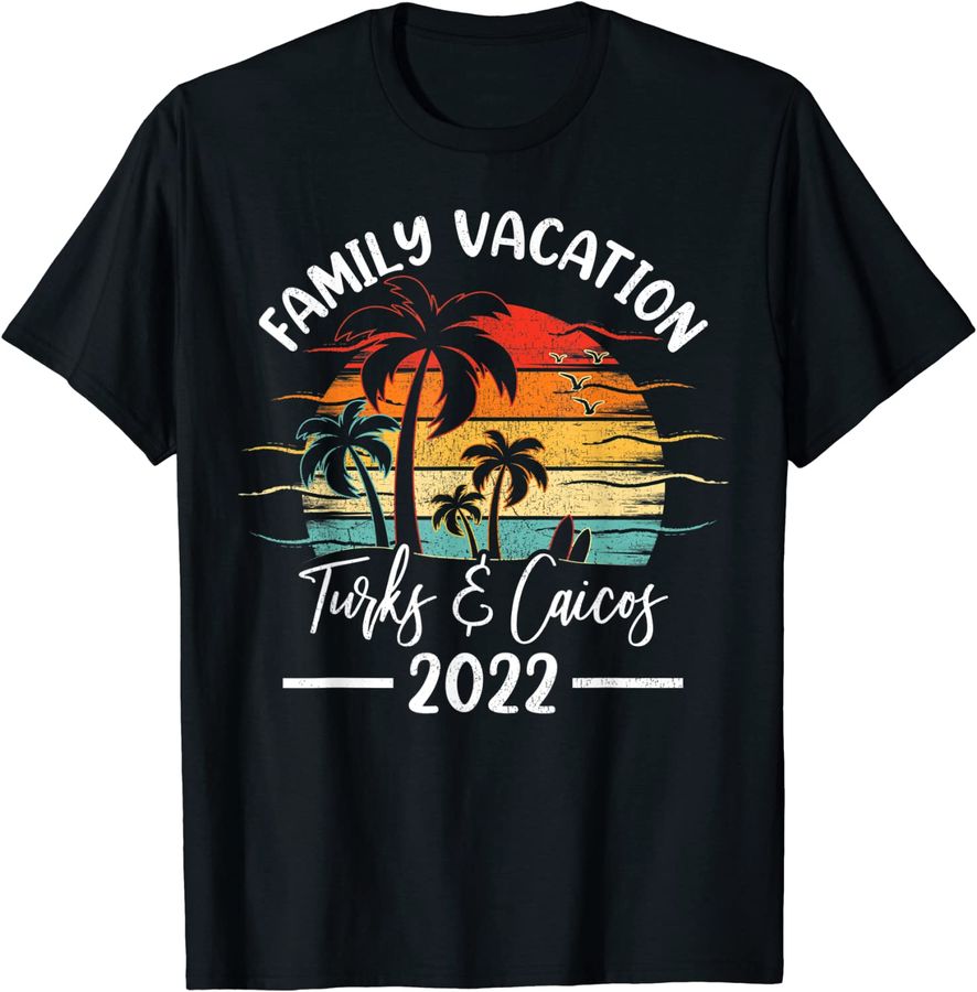 Retro Vintage Family Vacation 2022 Turks & Caicos Beach