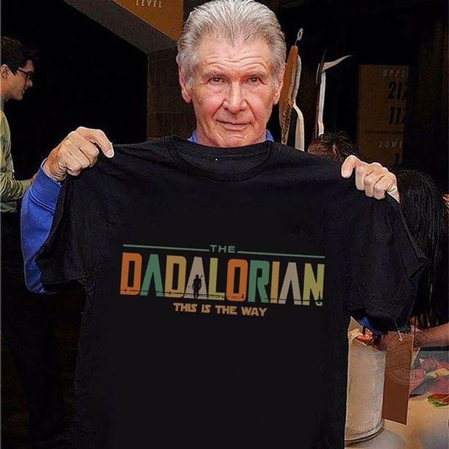 Retro Vintage Father's Day Gift Star Wars The Dadalorian This Is The Way T Shirt Black S-6XL Men And Women Clothing