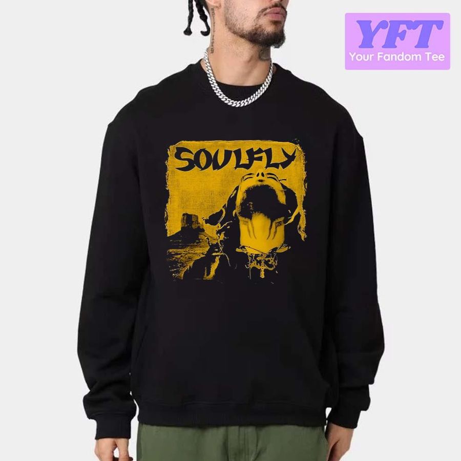 Retro Yellow Art Soulfly Logo Unisex Sweatshirt