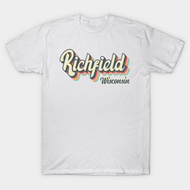 Richfield Wisconsin Retro vintage 70s Rainbow T-shirt, Hoodie, SweatShirt, Long Sleeve