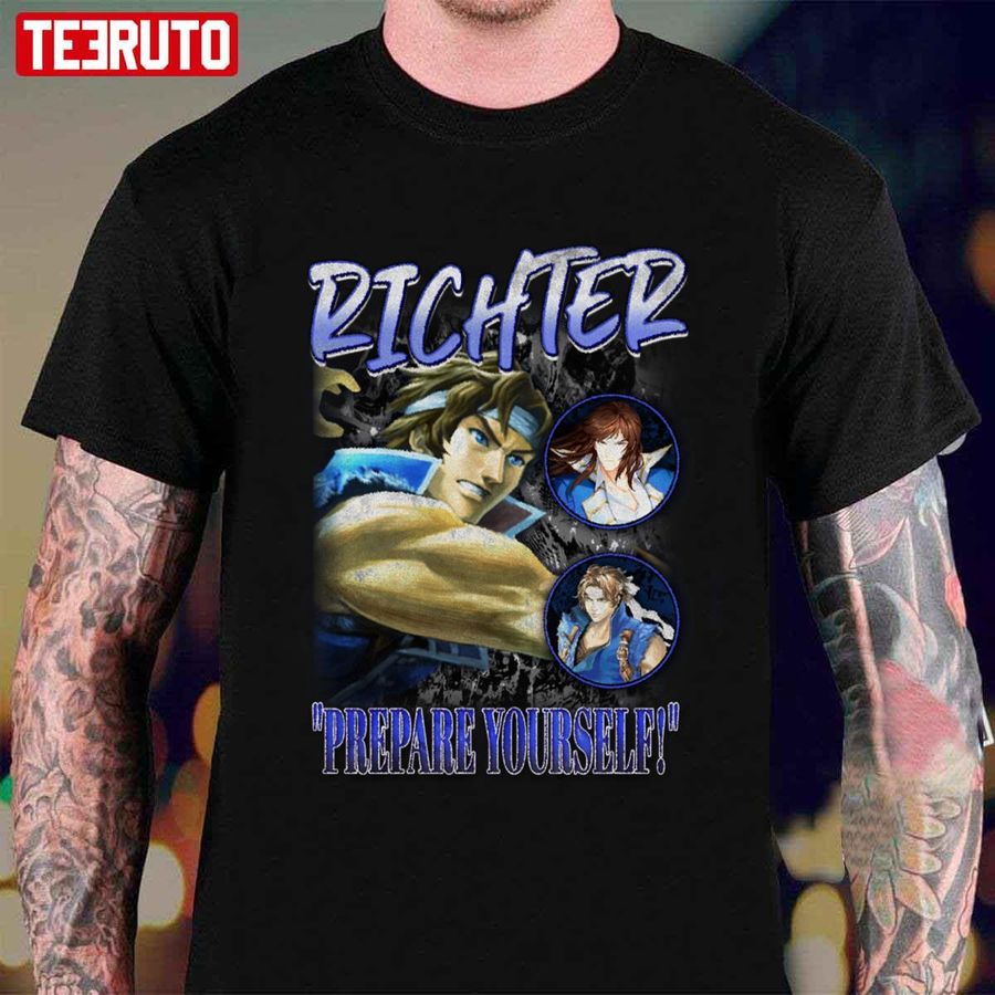 Richter Prepare Yourself Smash Bros Vintage Graphic Unisex T-shirt