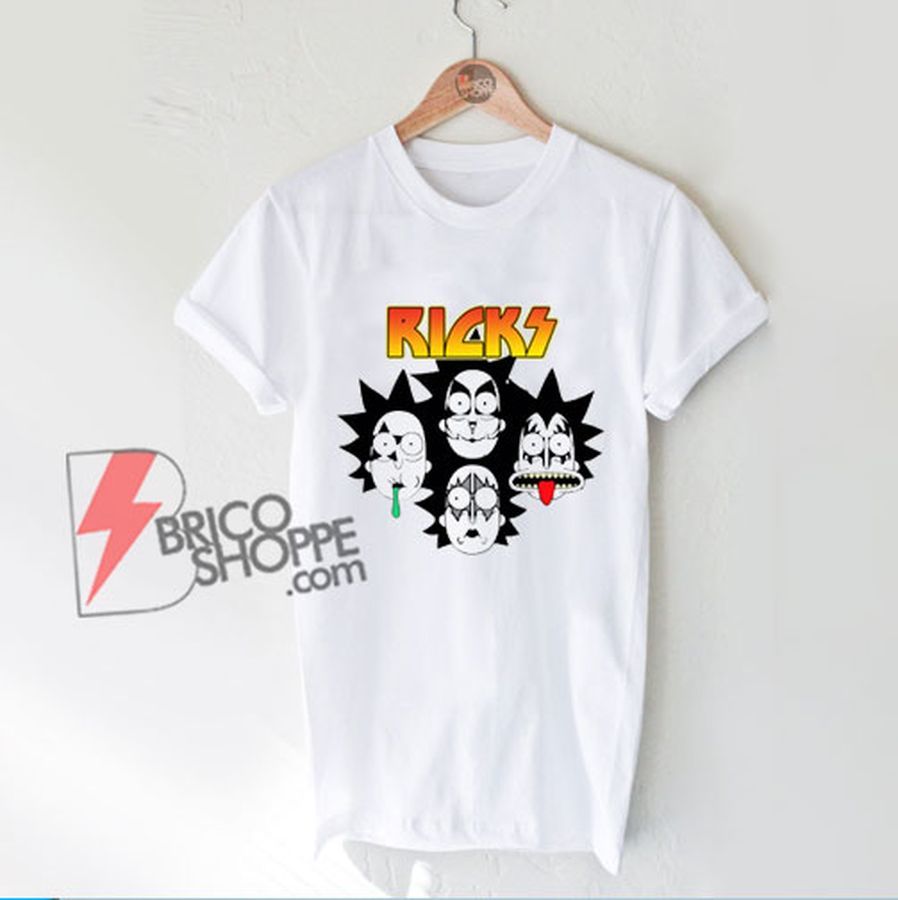 Rick And Morty Parody Kiss Band T-Shirt – Funny Shirt On Sale