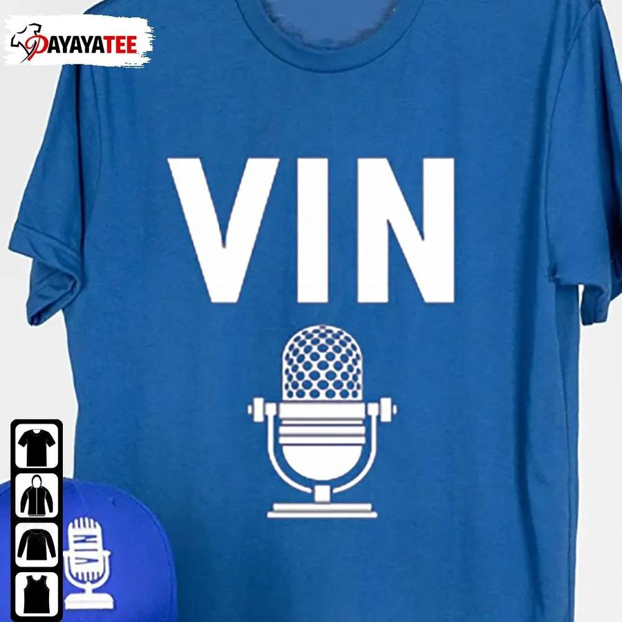 Rip Vin Scully Microphone Shirt Thanks For Your Memories
