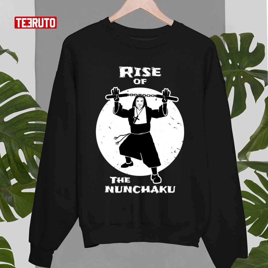 Rise Of The Nunchaku Nun Funny Martial Arts Pun Unisex Sweatshirt