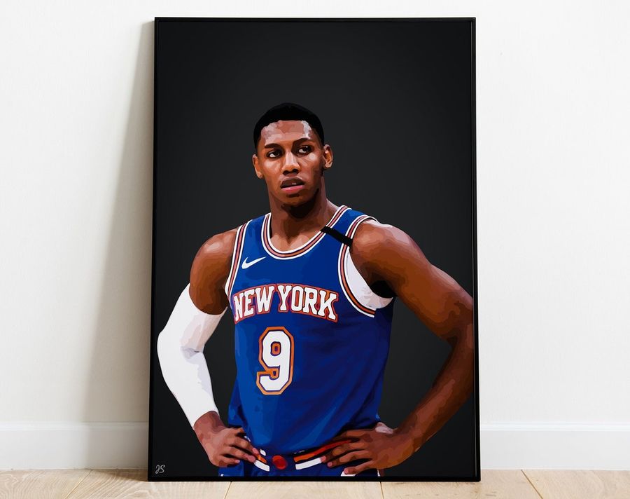 RJ Barrett Poster, Knicks Poster, Sports Print, New York Poster, Wall Print, NBA Poster, Gift for boyfriend, Gift for him, Poster gift