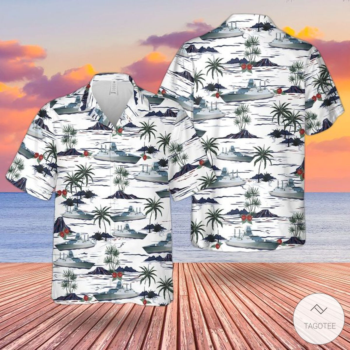 Rn City Class Type 26 Frigate Hawaiian Shirts