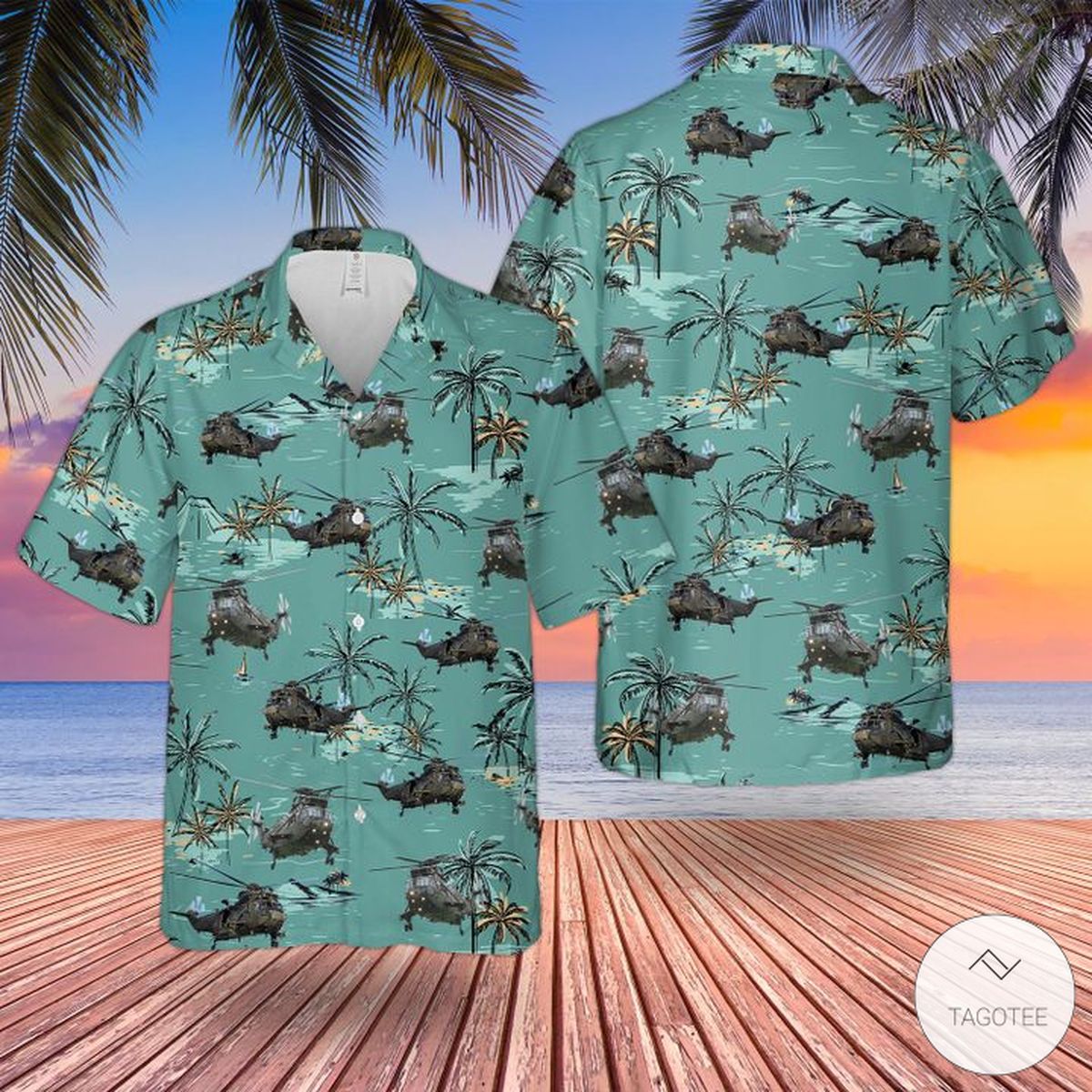 Rn Westland Sea King Hc4 Jungly Hawaiian Shirts