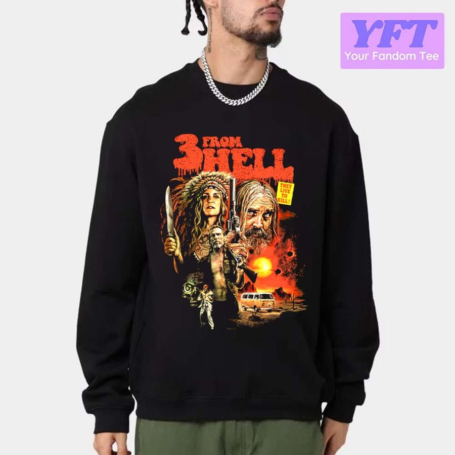 Rob Zombie Every Cloud Has A Silver Lining 3 From Hell Unisex Sweatshirt