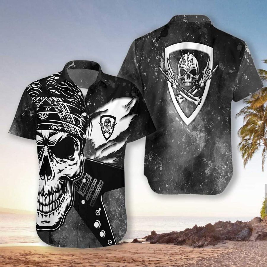 Rock And Roll Guitar Hawaiian Shirt Pre12492, Hawaiian shirt, beach shorts, One-Piece Swimsuit, Polo shirt, Personalized shirt, funny shirts