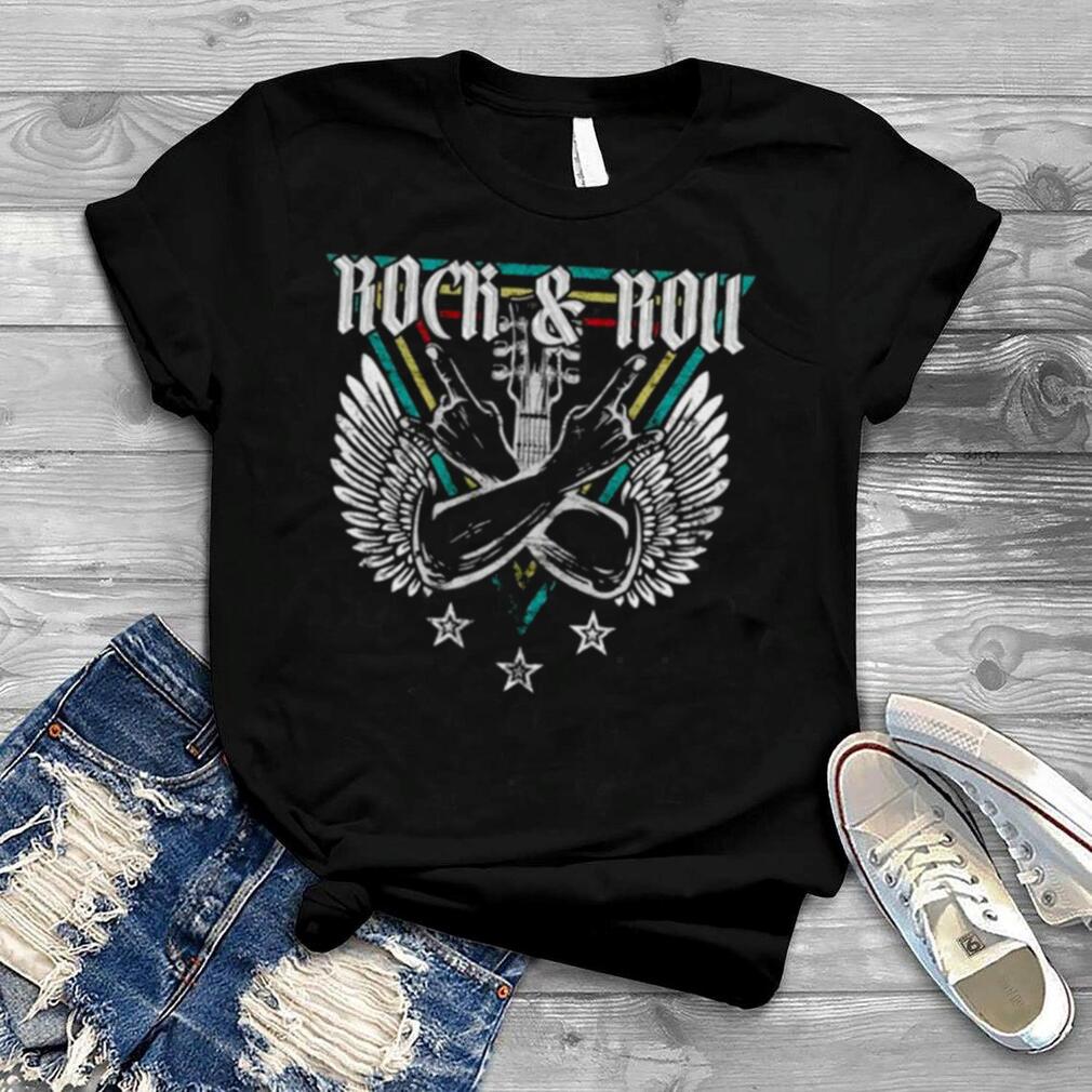 Rock and Roll Guitar Wings Music Lovers T Shirt