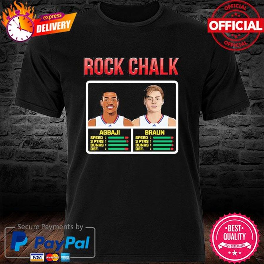 Rock Chalk Agbaji And Braun Shirt