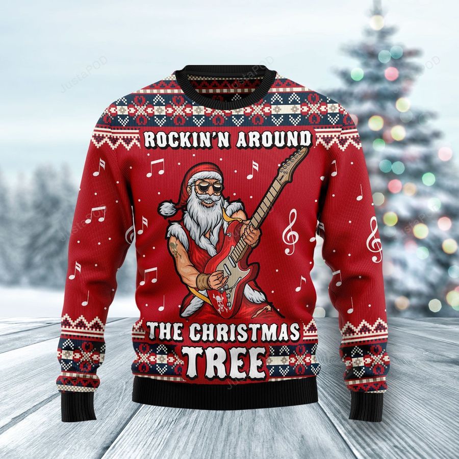 Rockin Around The Christmas Tree Ugly Christmas Sweater Ugly Sweater