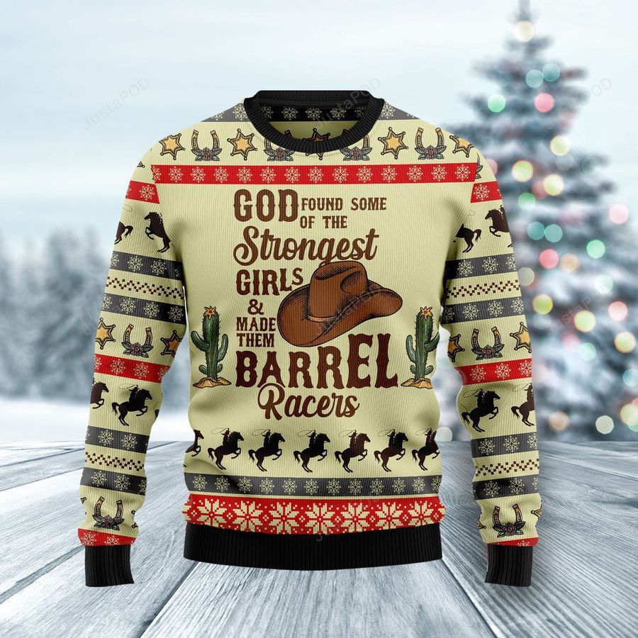 Rodeo Girl Ugly Christmas Sweater Ugly Sweater Christmas Sweaters Hoodie