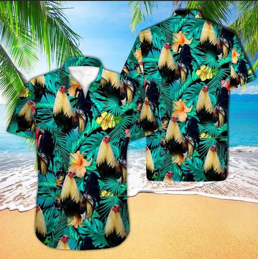 Rooster Hawaiian Shirt Pre10990, Hawaiian shirt, beach shorts, One-Piece Swimsuit, Polo shirt, Personalized shirt, funny shirts, gift shirts