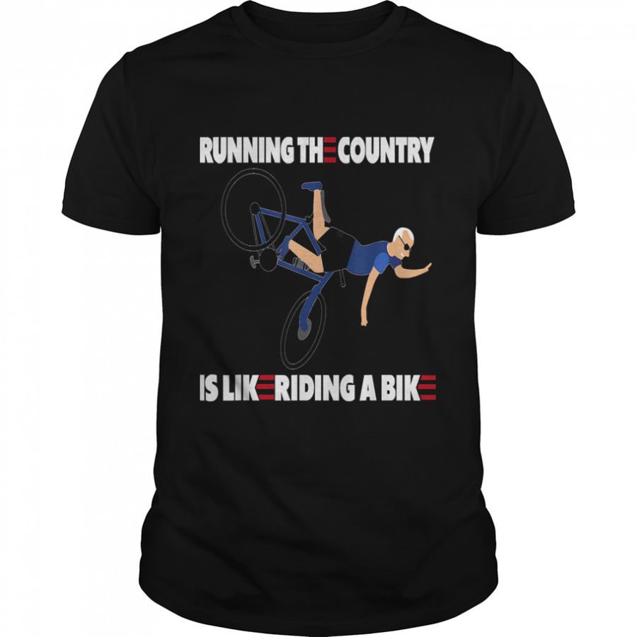 Running The Country Is Like Riding A Bike Joe Biden Basic T-Shirts