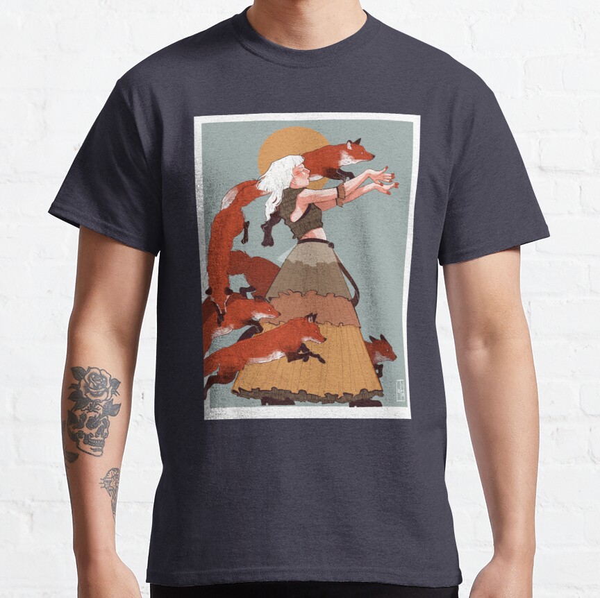 Running with the Foxes Premium Scoop  Classic T-Shirt