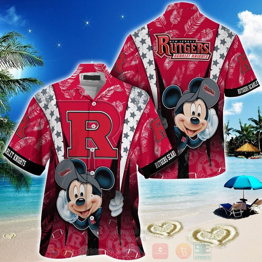 Rutgers Scarlet Knights Mickey Mouse Hawaiian Shirt – LIMITED EDITION