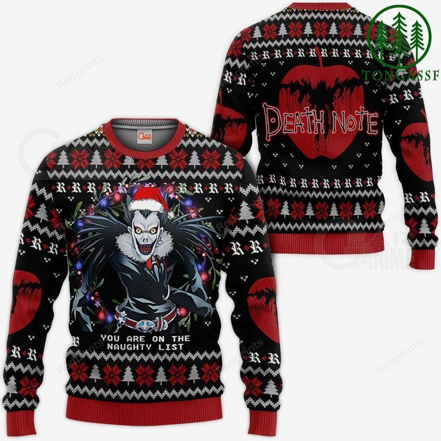 Ryuk Ugly Christmas Sweater and Hoodie Death Note Anime Xmas Gift
